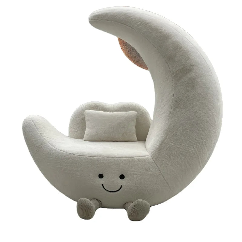 Crescent Cute Moon Plush Lounge Chair - Image 5