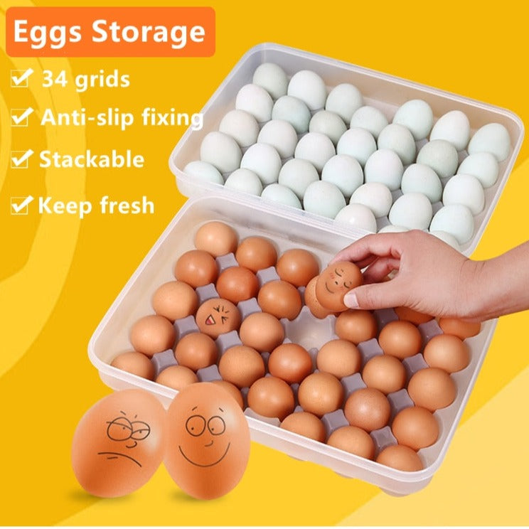 Japanese-Style Plastic Duck Egg Storage Box - Image 1