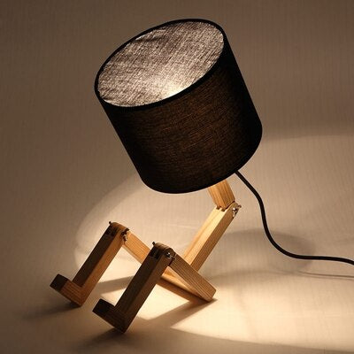 Modern Solid Wood Table Lamp - Image 3