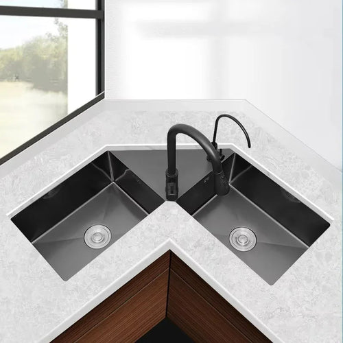 Duo Flow Elegant Corner Sink - Image 0