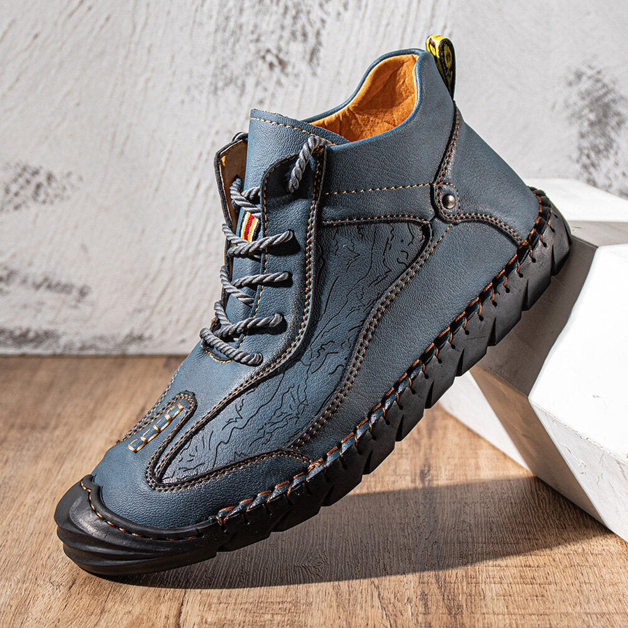 Leather Waterproof Mountain Hiking Shoes - Image 2