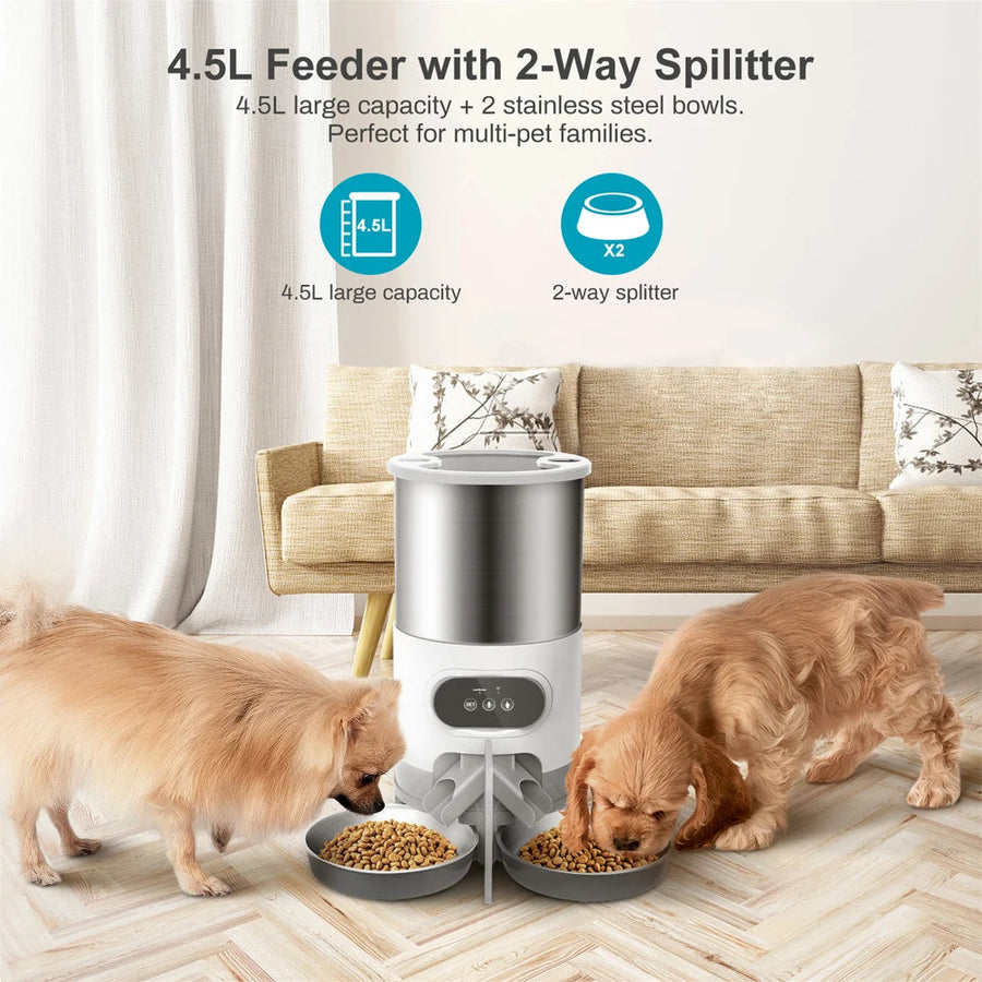 2-Way Splitter Automatic Smart Pet Feeding Station - Image 3