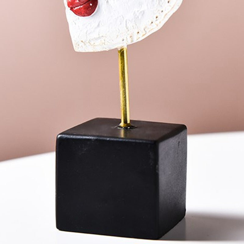 Abstract Pop Art Face Home Sculpture - Image 8