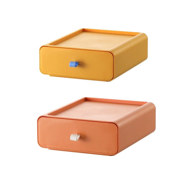 Colorful Stackable Makeup Storage Box - Image 13