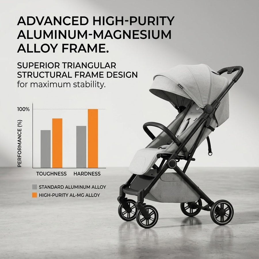 Foldable Light Weight Baby Stroller - Image 4