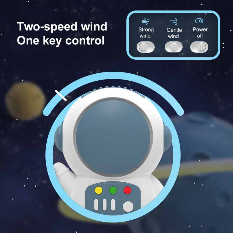 Creative Astronaut Mini Keychain Fan - Image 3