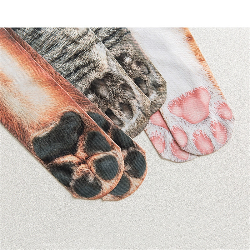 Cat Paw 3D Printed Unisex Socks - Image 6