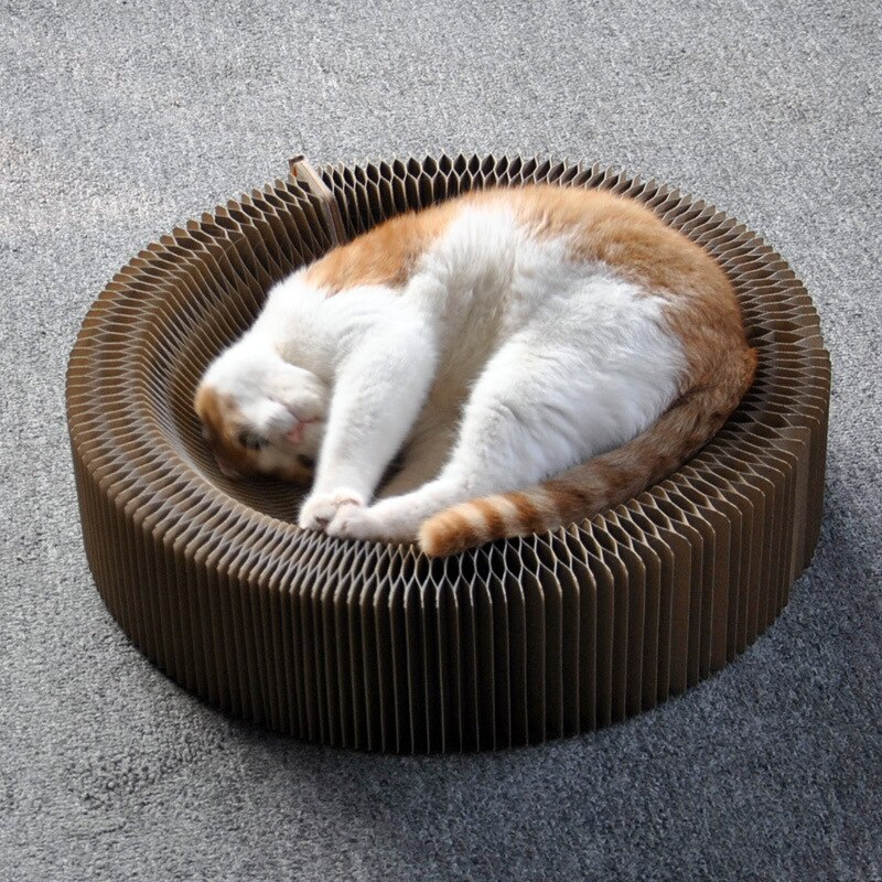 Cat Scratcher Board Accordion Bed - Image 0