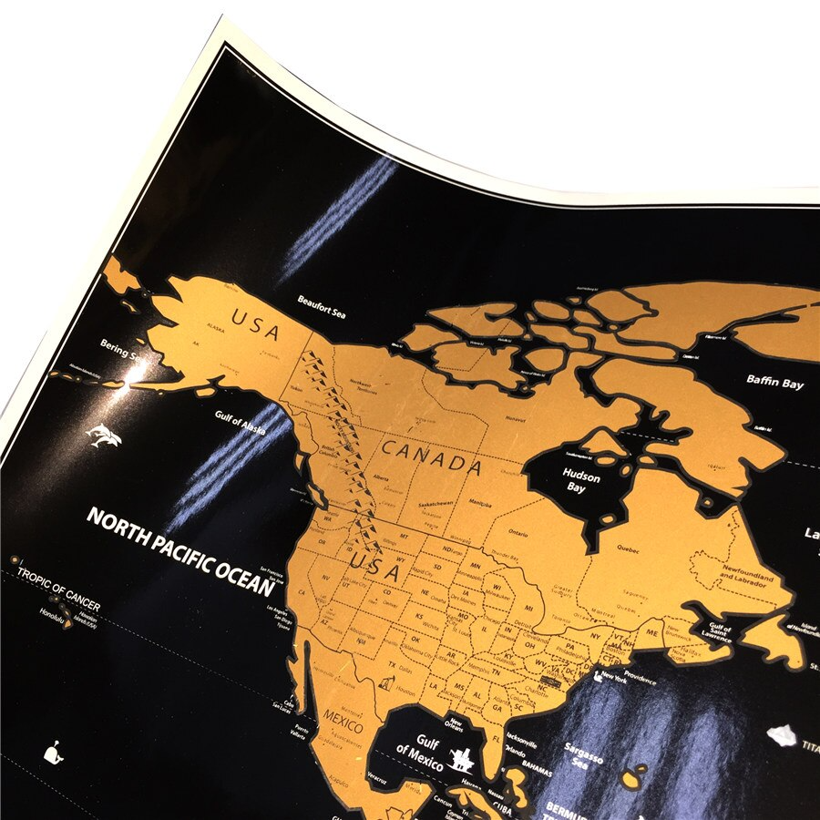 Deluxe Personalized Scratch World Map - Image 7
