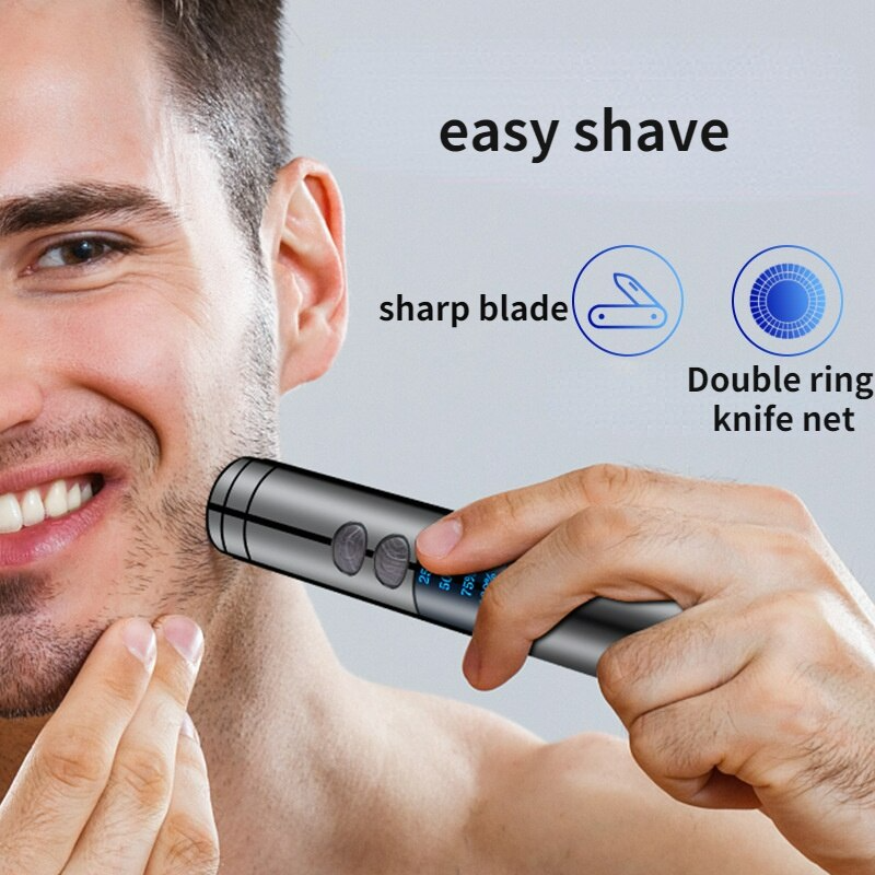 Built-in Lighter Windproof Rechargeable Beard Trimmer - Image 1