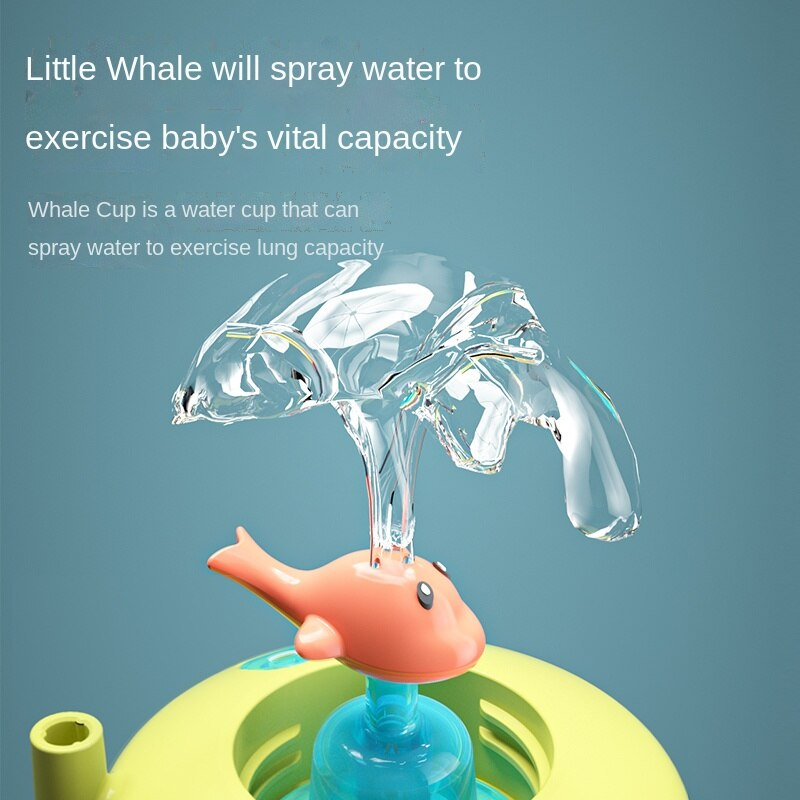 Kids Whale Water Spray Drinking Cup - Image 5