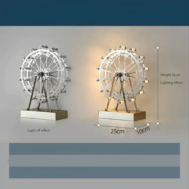 Colorful Rotating Wheel Table Lamp - Image 7