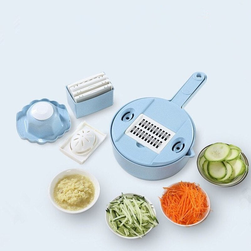 11pcs Multifunctional Stainless Steel Vegetable Slicer Kit - Image 0