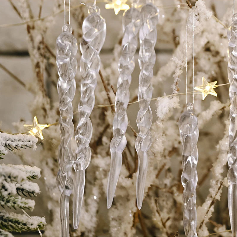 12Pcs Christmas Tree Decoration Artificial Icicles - Image 1