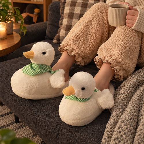 Fly with Me Duck Slippers