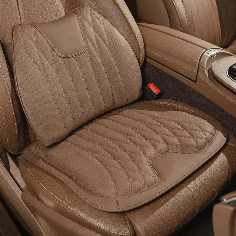 Leather Breathable Comfy Premium Car Seat Cushion - Image 0