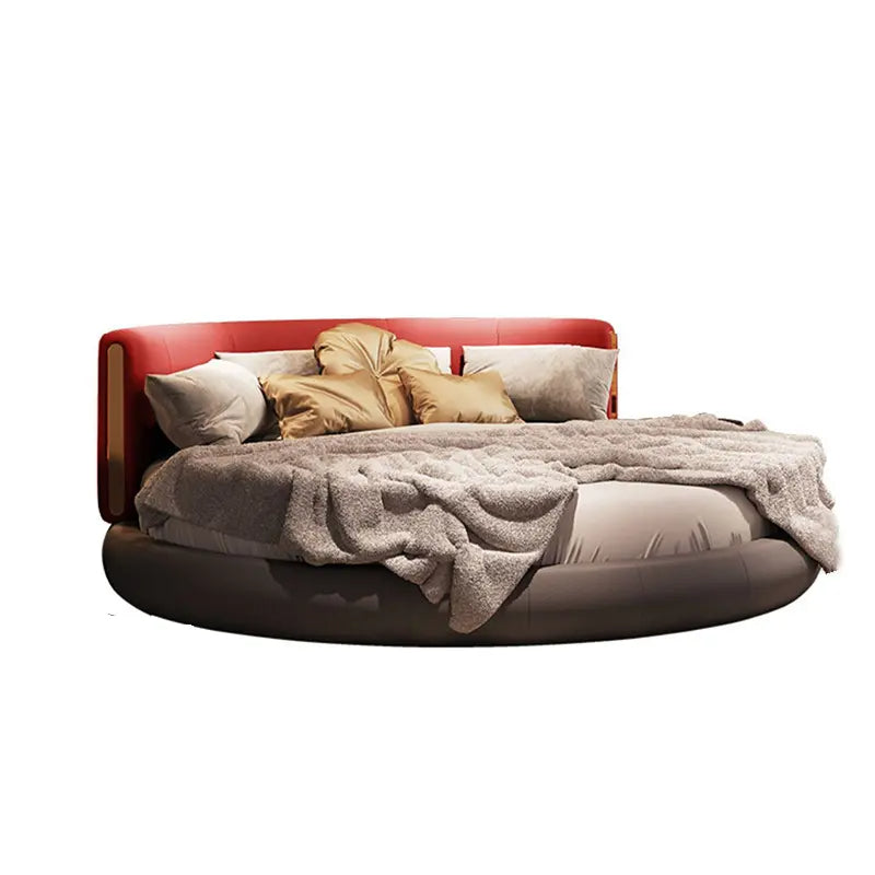 Florentine Italian Leather Minimalist Luxury Bed - Image 6
