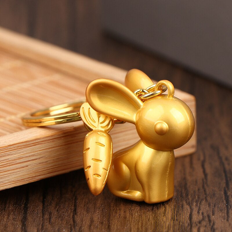 Lucky Rabbit Ring Keychain - Image 3
