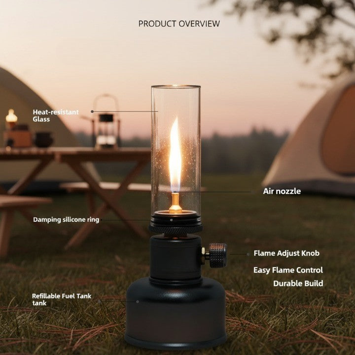Mini Gas Flame Torch Table Lamp - Image 7