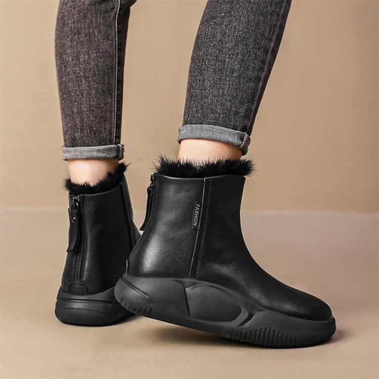Snowbound Leather Snow Boots - Image 3