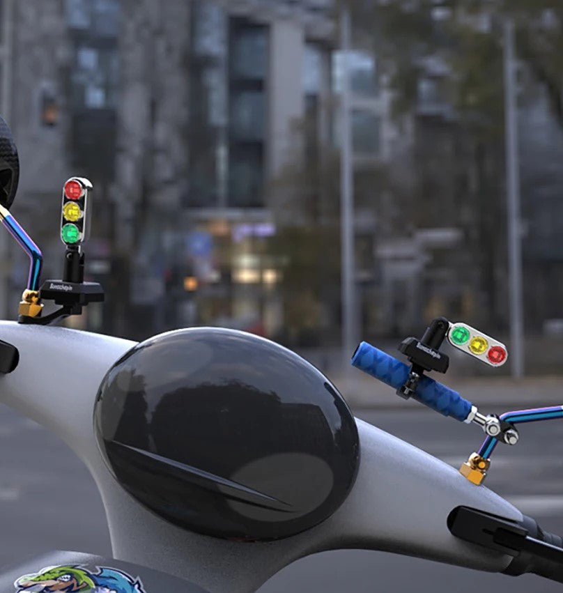 Mini Traffic Lamp Style Motorcycle Handlebar Signal Light - Image 1