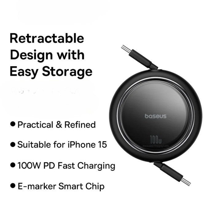 Retractable Compact Ultra Fast Charging Cable - Image 5