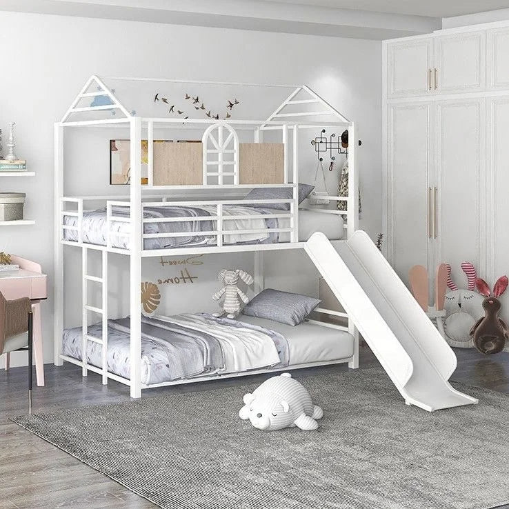 Loft-Style House Roof Frame Playhouse Bunk Bed - Image 3