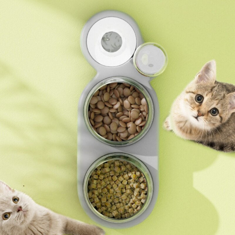 Automatic Cat Feeder Bowl Water Dispenser - Image 1