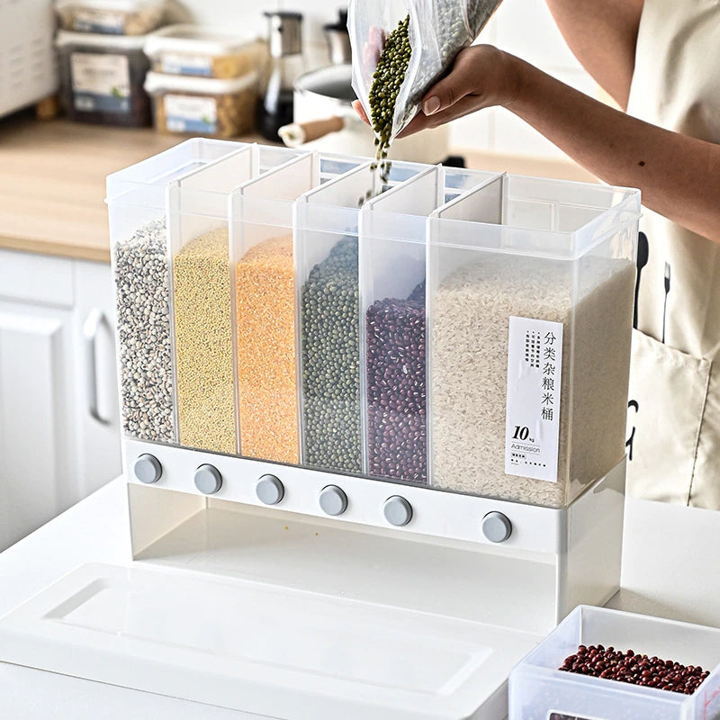 Wall-Mounted Automatic Kitchen Grain Rice Storage Tank - Image 12