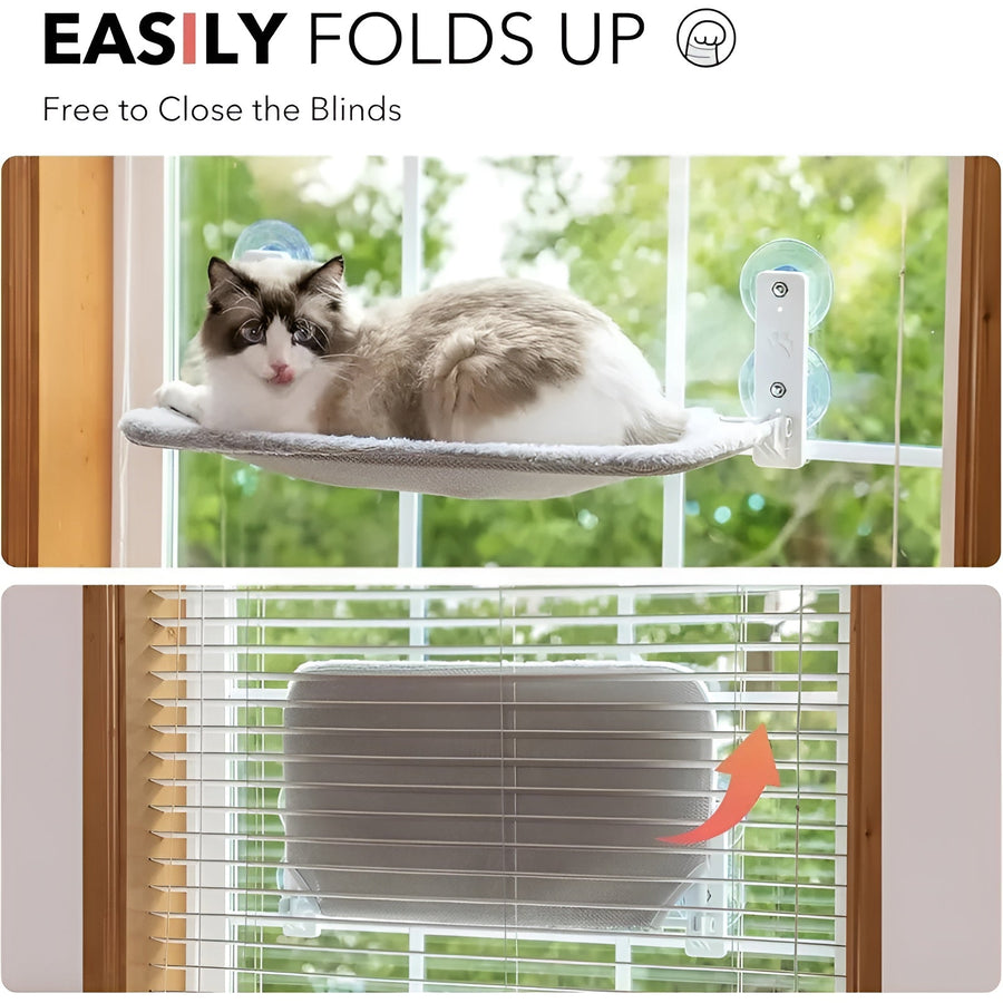 Window Side Foldable Comfy Cat Bed - Image 1