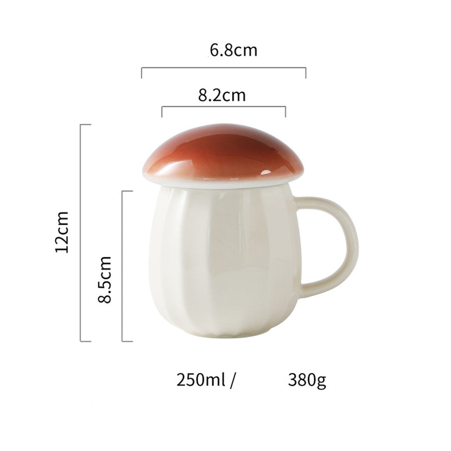 Creative Ceramic Mushroom Mug - Image 5