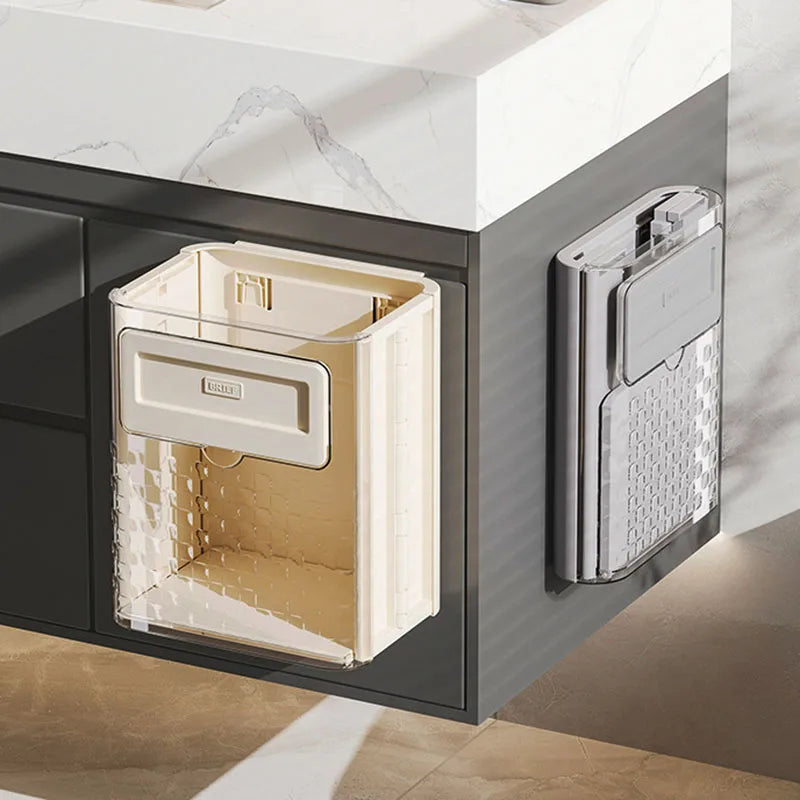 Space Saver Door Hanging Foldable Garbage Can - Image 1