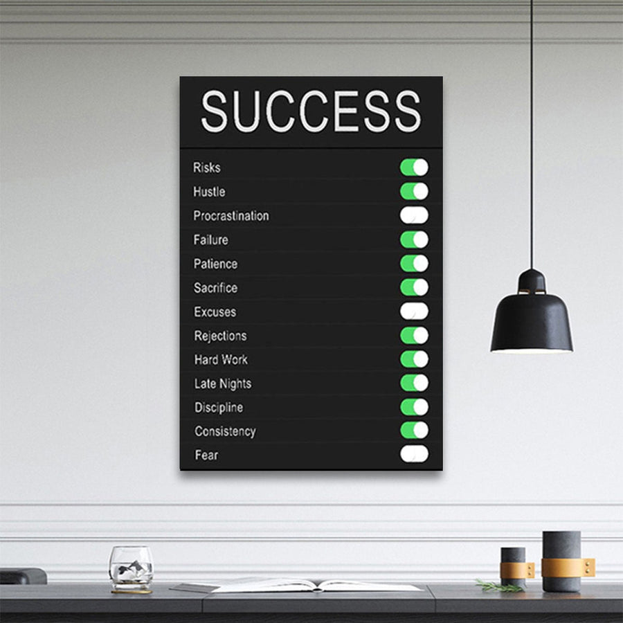 Inspirational Modern Success Canvas Paint - Image 3