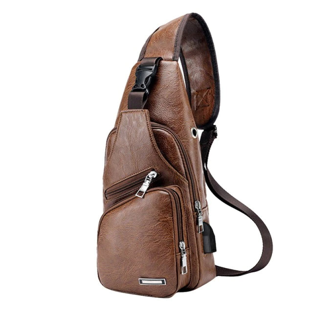 Men Leather Crossbody Bags - Image 6