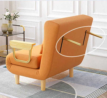 Modern Japanese Style Space Saving Foldable Single Sofa Bed - Image 1