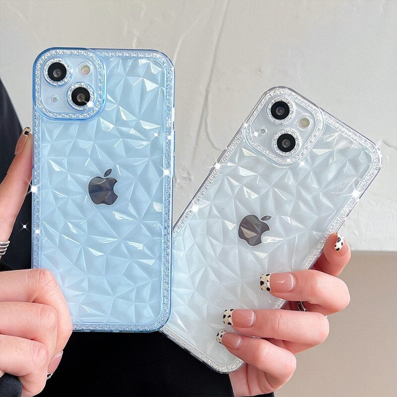 Transparent Geometric Stylish 3D Look iPhone Cases - Image 0