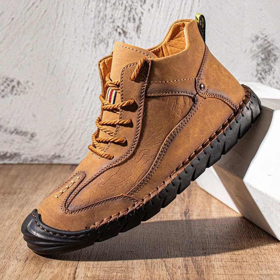 Leather Waterproof Mountain Hiking Shoes - Image 0