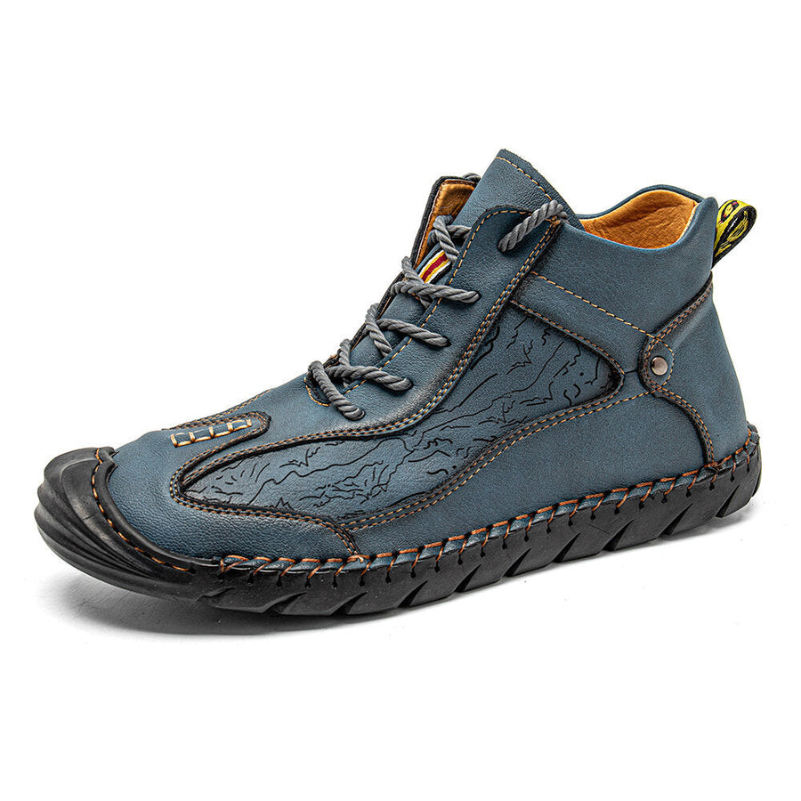 Leather Waterproof Mountain Hiking Shoes - Image 4