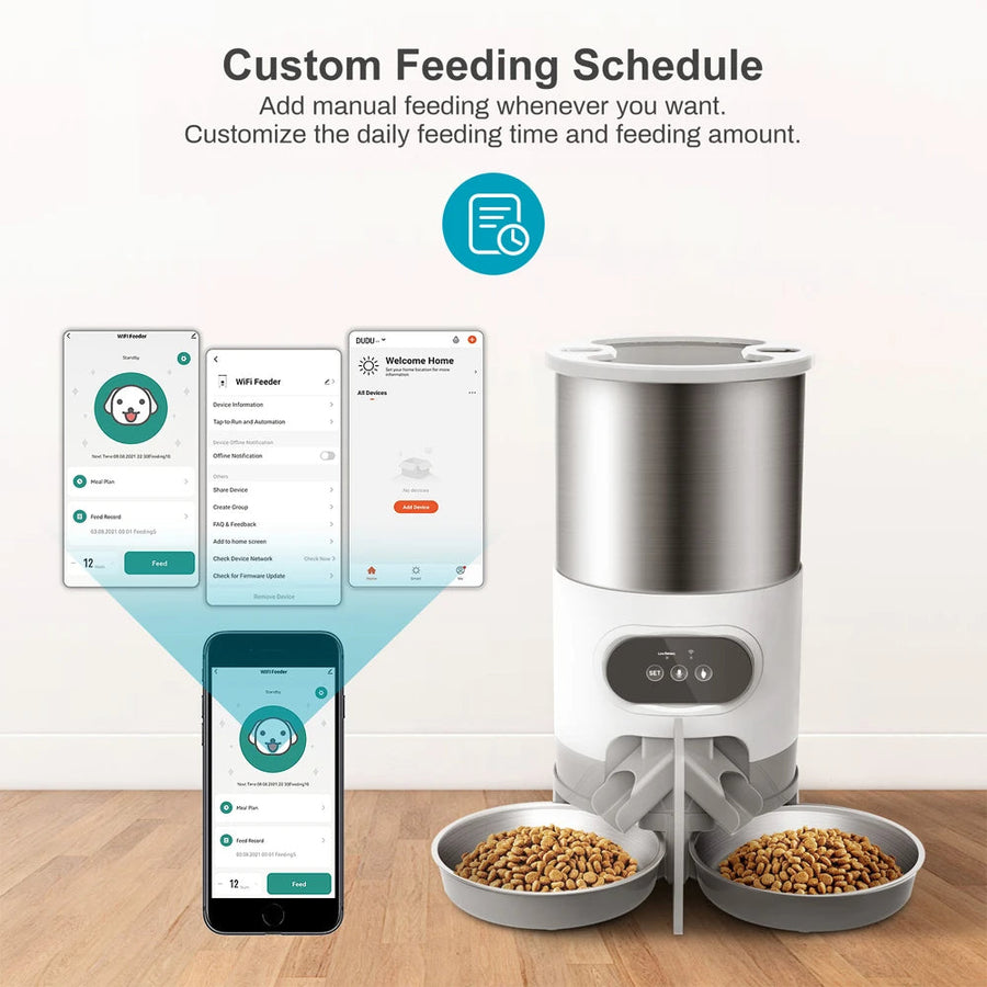 2-Way Splitter Automatic Smart Pet Feeding Station - Image 4