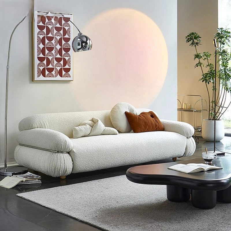 Elegant Cream Sophisticated European Living Room Couch - Image 0