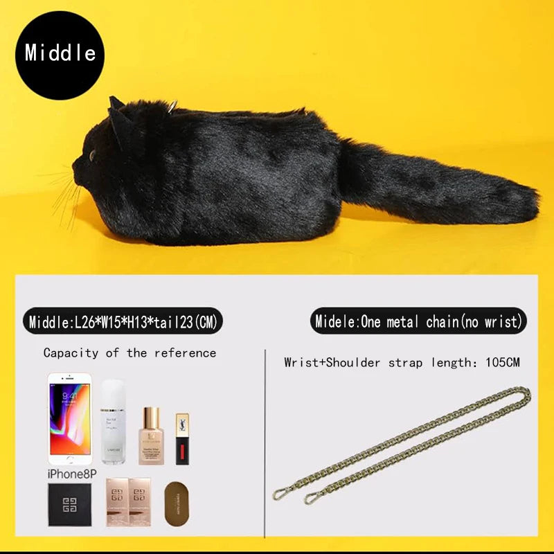Realistic Cat Handmade Shoulder Bag - Image 11