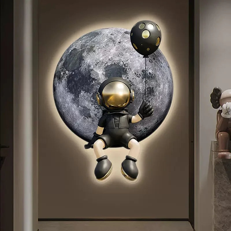 Dreamy Astronaut Wall Art Lamp - Image 1