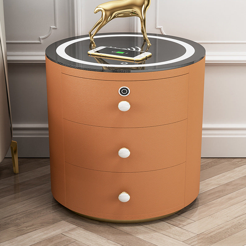 Round Smart Wireless Charging Bedside Table - Image 3