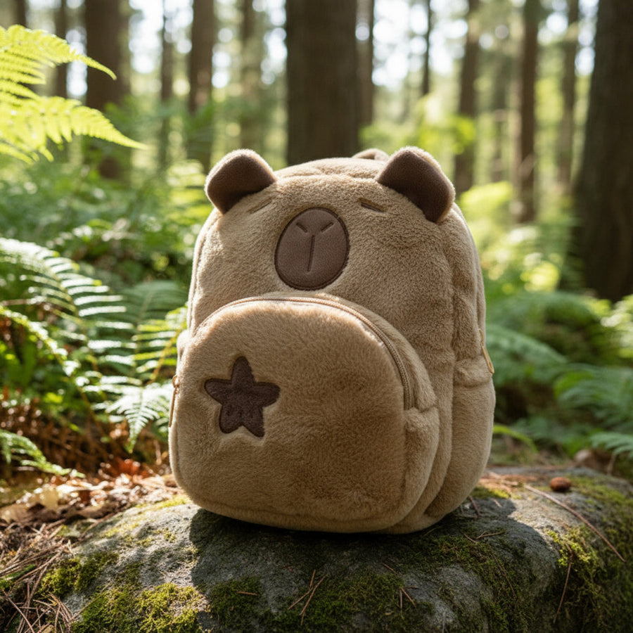 Capybara Cute Plush Kids Backpack - Image 6