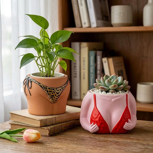 Beach Body Bikini Plant Pot