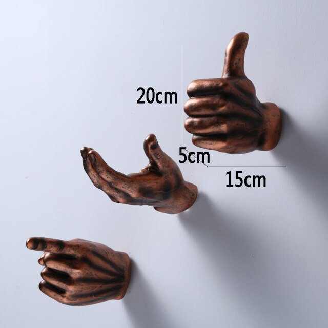 European Retro Hand Wall Decor - Image 2