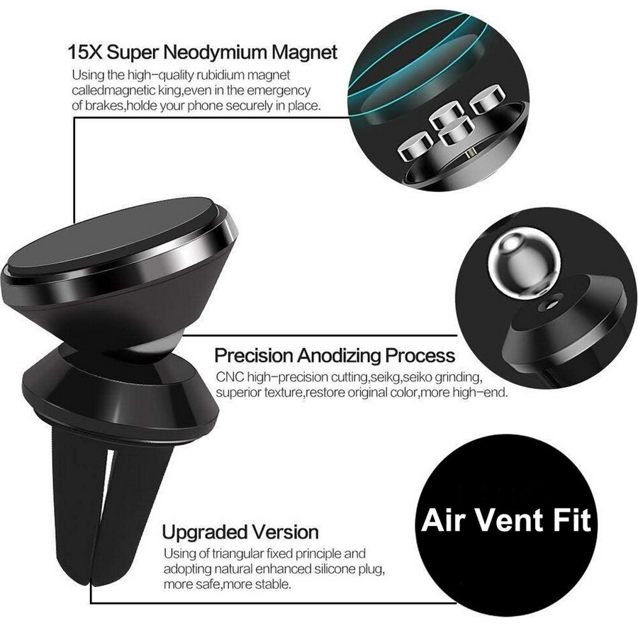360 Degree Magnetic Car Holder For iPhone Models - Image 2