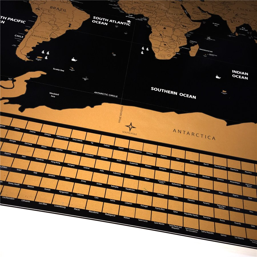 Deluxe Personalized Scratch World Map - Image 8