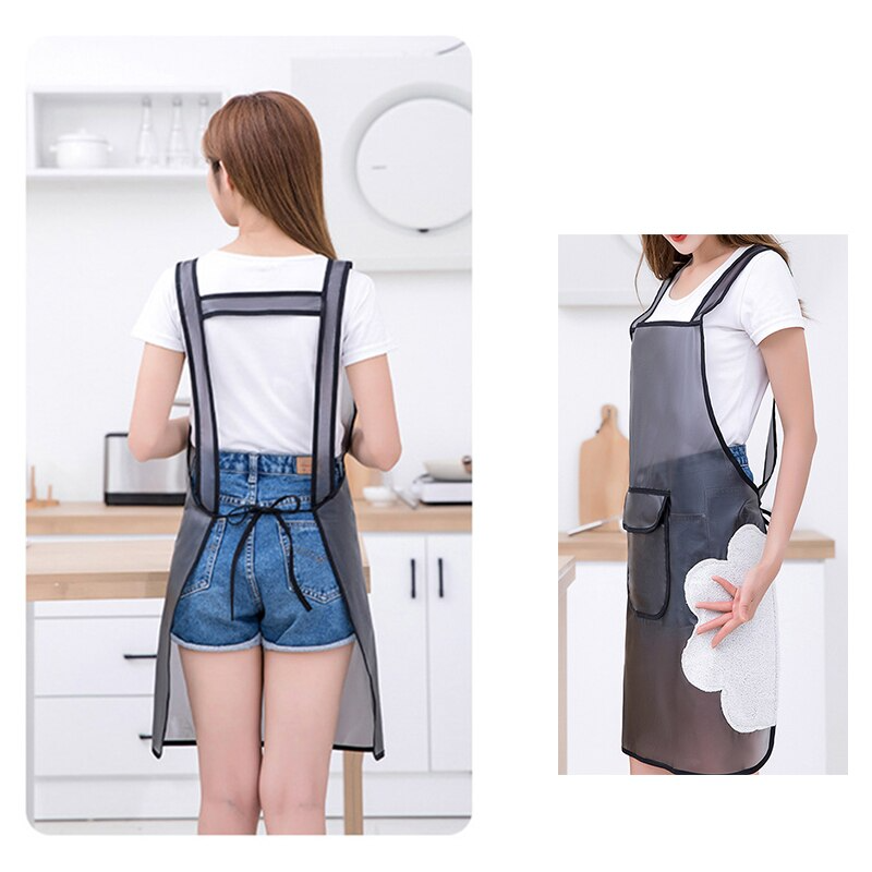Transparent Waterproof Kitchen Apron - Image 2