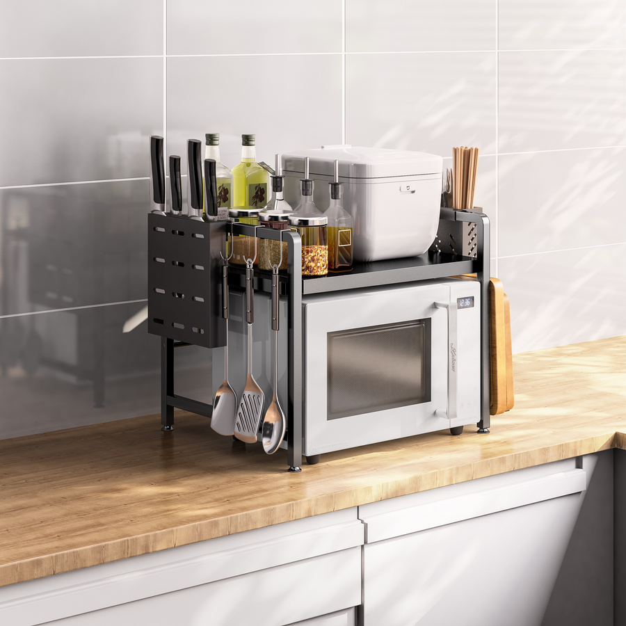Expandable Kitchen Counter Shelf Rack Organizer - Image 0